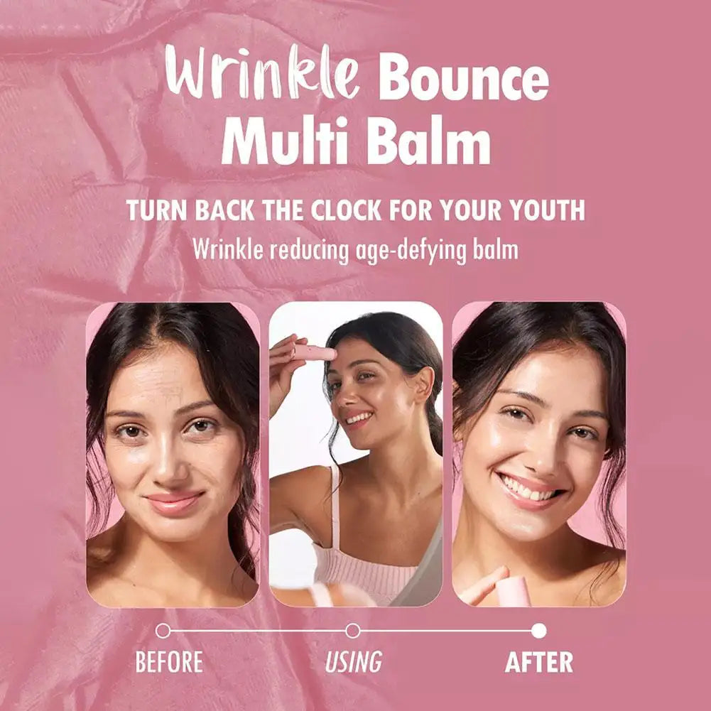 Korean Bounce Multi Balm Collagen Pink Stick Wrinkle Bounce Balm Multi Cream Dull Cosmetics Skin Care