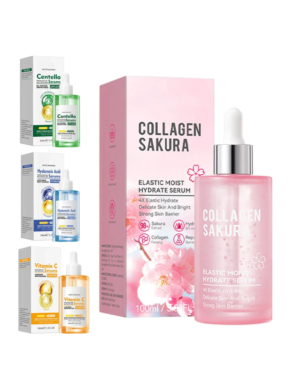 1Pc 100ml Women Girls Deep Hydration Repairs Dryness Face Serum Long-lasting Moisturizing Liquid Essence for Facial Care