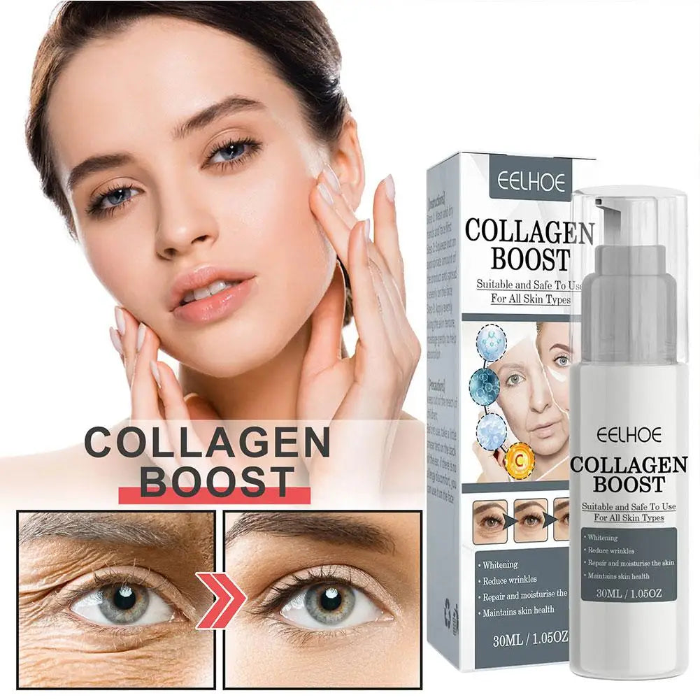 Collagen Boost Serum Wrinkle Remover Firming Whitening Hyaluronic Acid Essence Fade Fine Lines Women Skin Care 1/3/5pcs