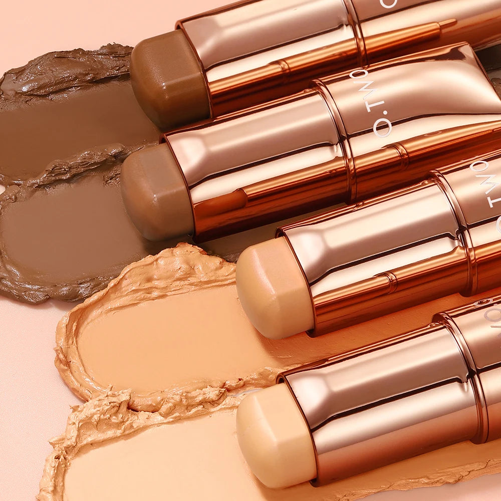 O.TWO.O Contour Stick Cream Long-wear Lightweight Brighten Stick Easy to Sculpt Face Concealer Bronzer Contouring Makeup Pen