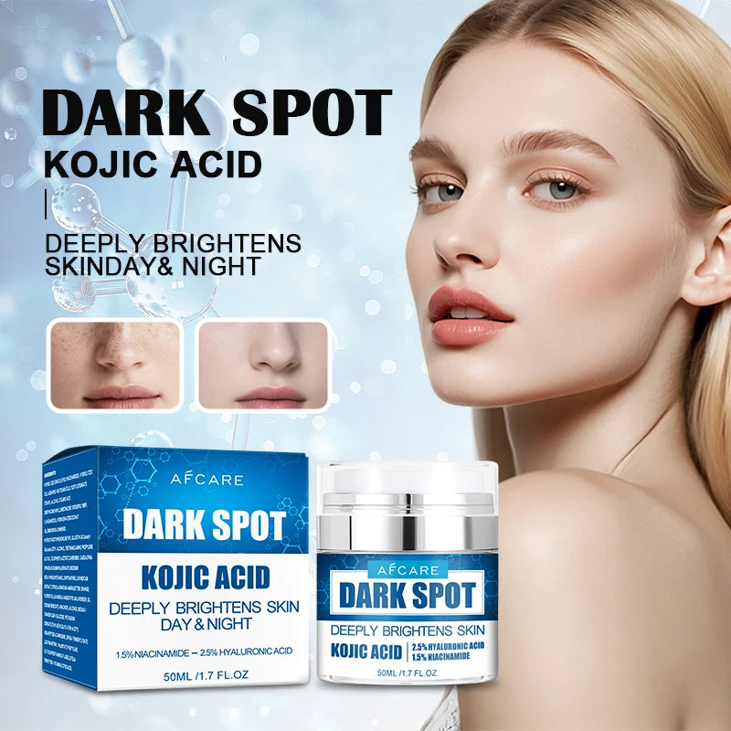 Dark Spots Remove Kojic Acid Cream Face Nicotinamide Effective Whiten Anti-pigmentation Improve Dullness Skin Care Cream 50ML