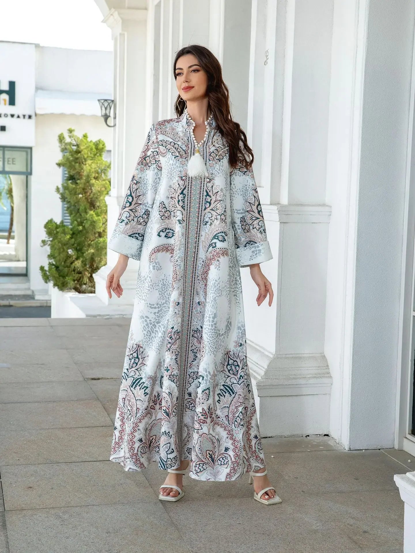 Eid Women Dress Muslim Abaya Diamond Beading Vestidos Largos Party Caftan Jalabiya Ramadan Long Dresses Kaftan Arab Robe 2025