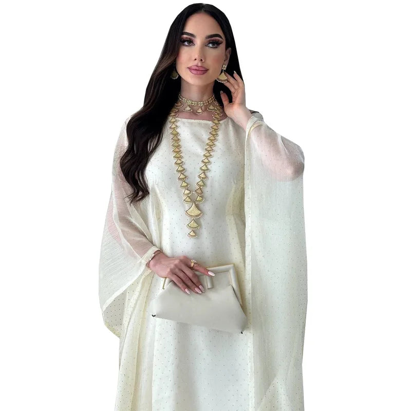 Ramadan Muslim Women Dress Caftan Abaya Ramadan Gown Abayas Islamic Party Bat Sleeve Long Dresses Eid Vestidos Largos 2026