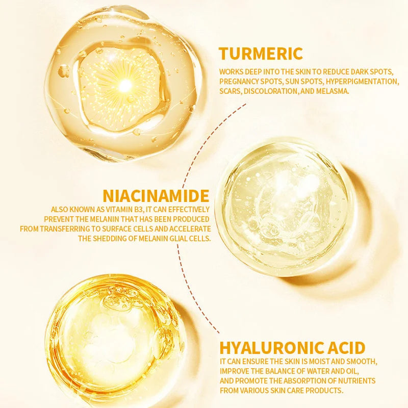 Turmeric for Face Cream Dark Spots Removal Whitening Facial Cream Lightening Improve Dullness Skin Care Products Beauty Health