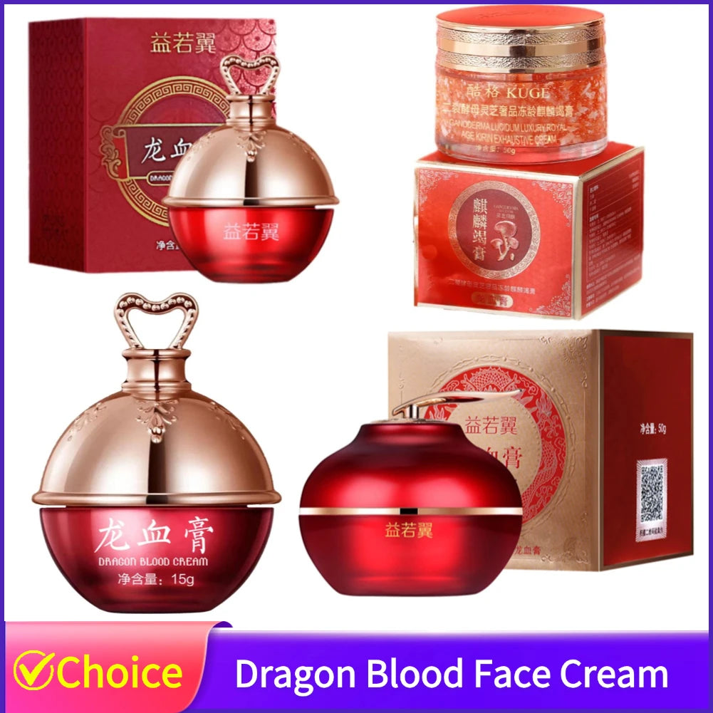 Dragon Blood Face Cream Refine Pores Fade Fine Lines Moisturizing Whitening Anti Aging Brighten Facial Skin Care