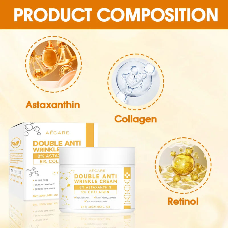 Anti Wrinkle Astaxanthin Collagen Cream 2025 New Anti Aging Ingredient Repairing Moisturizing Nourishing Korea Face Skin Care