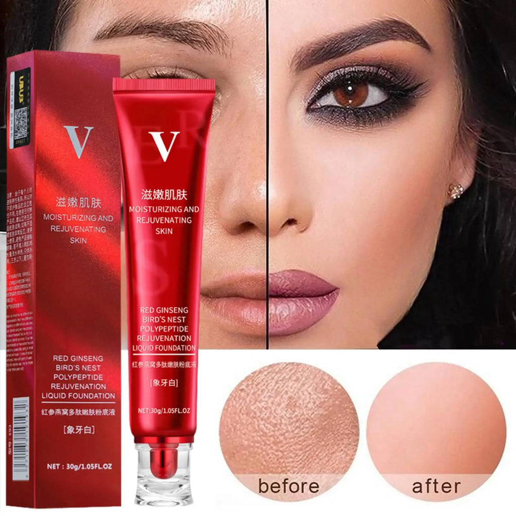 كريم أساس سائل مقاوم للماء من FV Foundation يقدم تغطية مثالية تخفي العيوب بفعالية