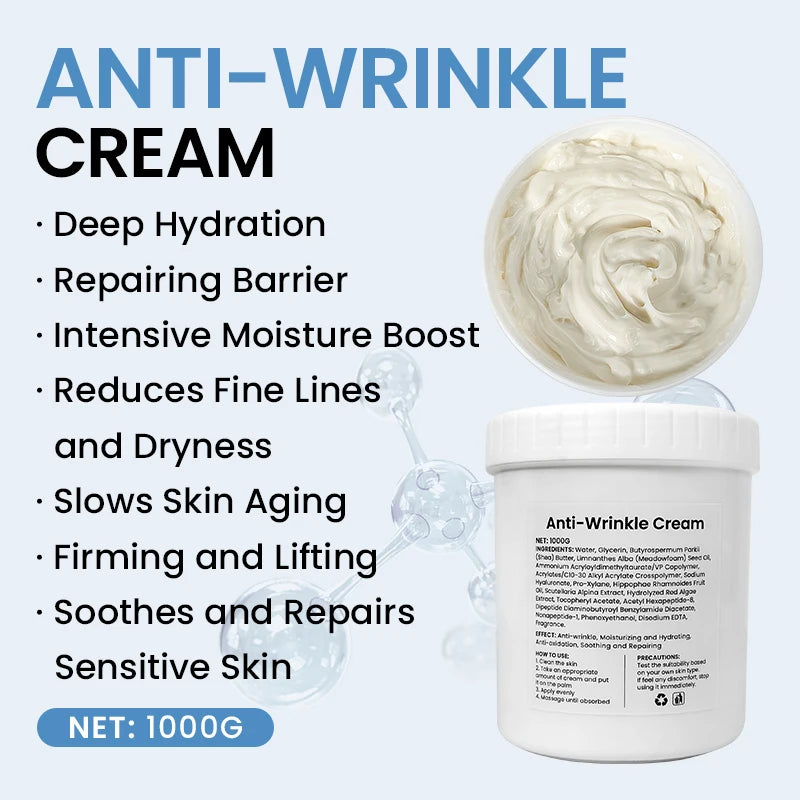 1kg Anti-Wrinkle Cream Moisturizing Hydrating Anti-oxidation Soothing Skin Care