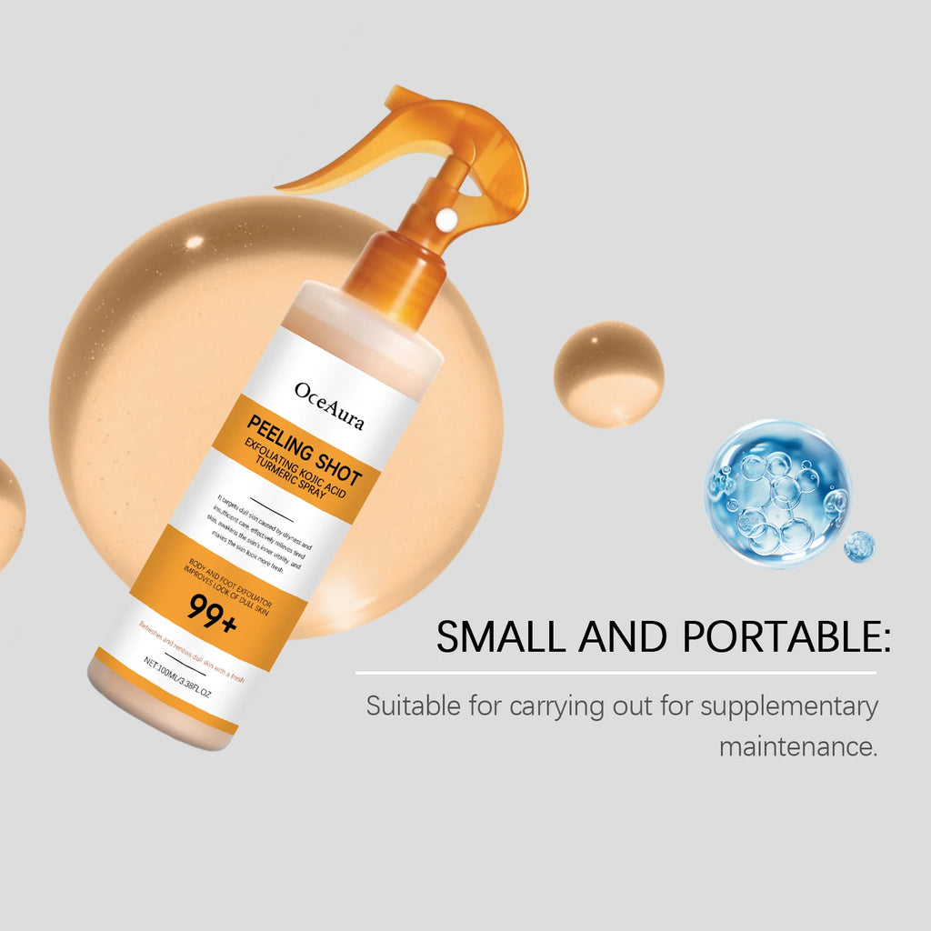 OceAura بخاخ تقشير لطيف بحمض الكوجيك والكركم — 100ml