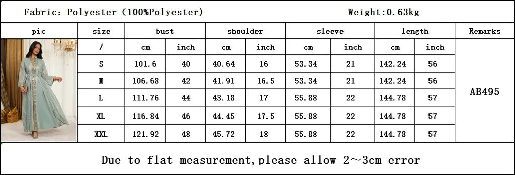 Women Mesh Sequins Dress Elegant Abaya  Eid Party Gorgeous Embroidery Dresses Lace-up Muslim Jalabiya  Vestidos Largos Robe 2025